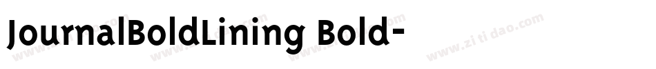 JournalBoldLining Bold字体转换